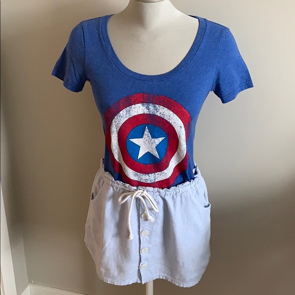 DISNEY's Captain America T-shirt with Supre Skirt - Picture 1 of 2